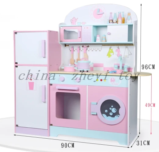 Buy Factory Direct Sale Children's Toys Wooden Refrigerator Kitchen Toys  Wholesale Montessori Boy Girls Cooking Learning Toys China from Yunhe Zheyi  Toys Co., Ltd., China