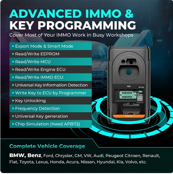 OTOFIX IM2 FULL J2534 ECU Programming Tools Similar As Autel IM608II Scan Tool for Diagnosing Immobilizer Engine Analyzer 2year