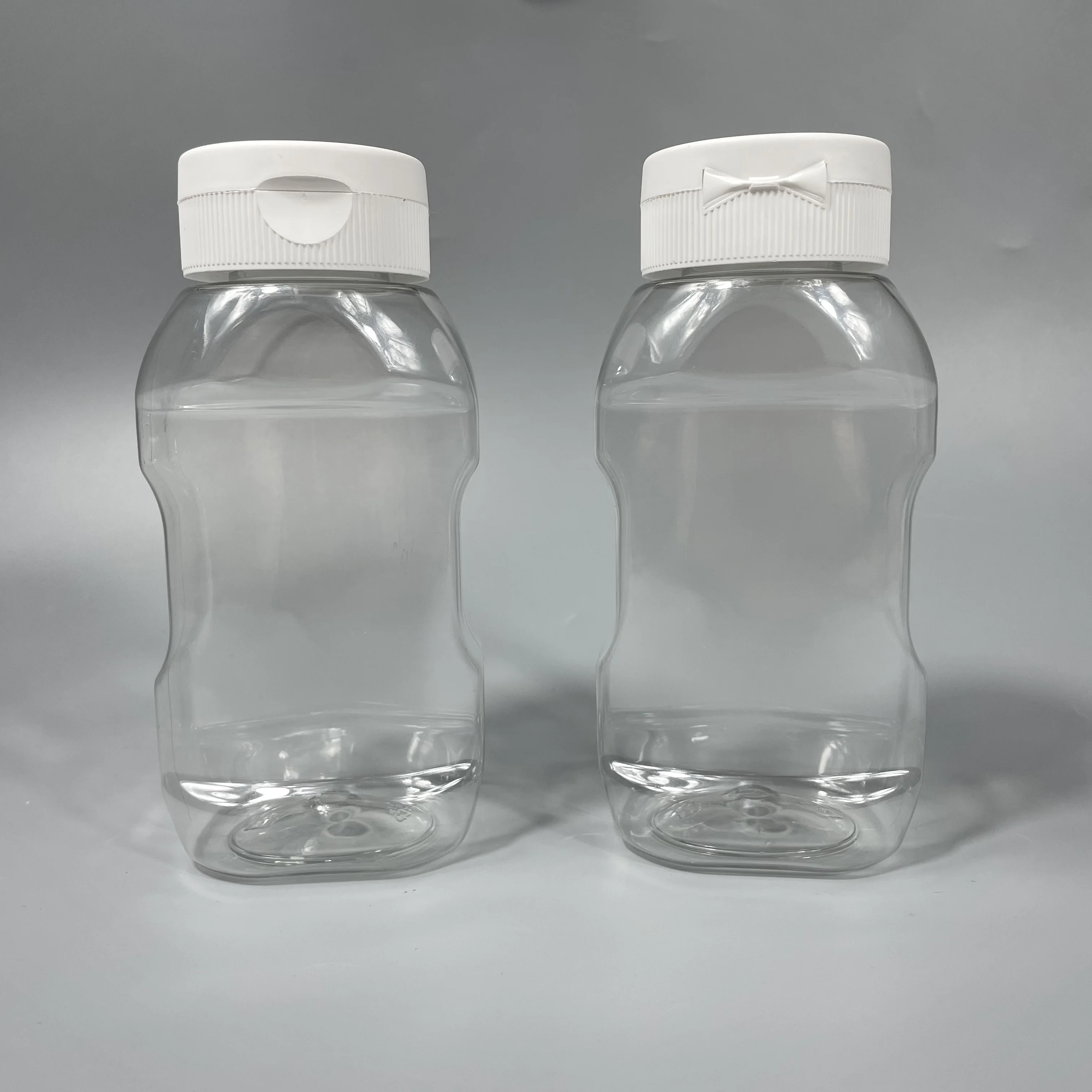 360ml 12oz Plastic Pet Kitchen Condiment Bottle Silicone Valve Flip Top