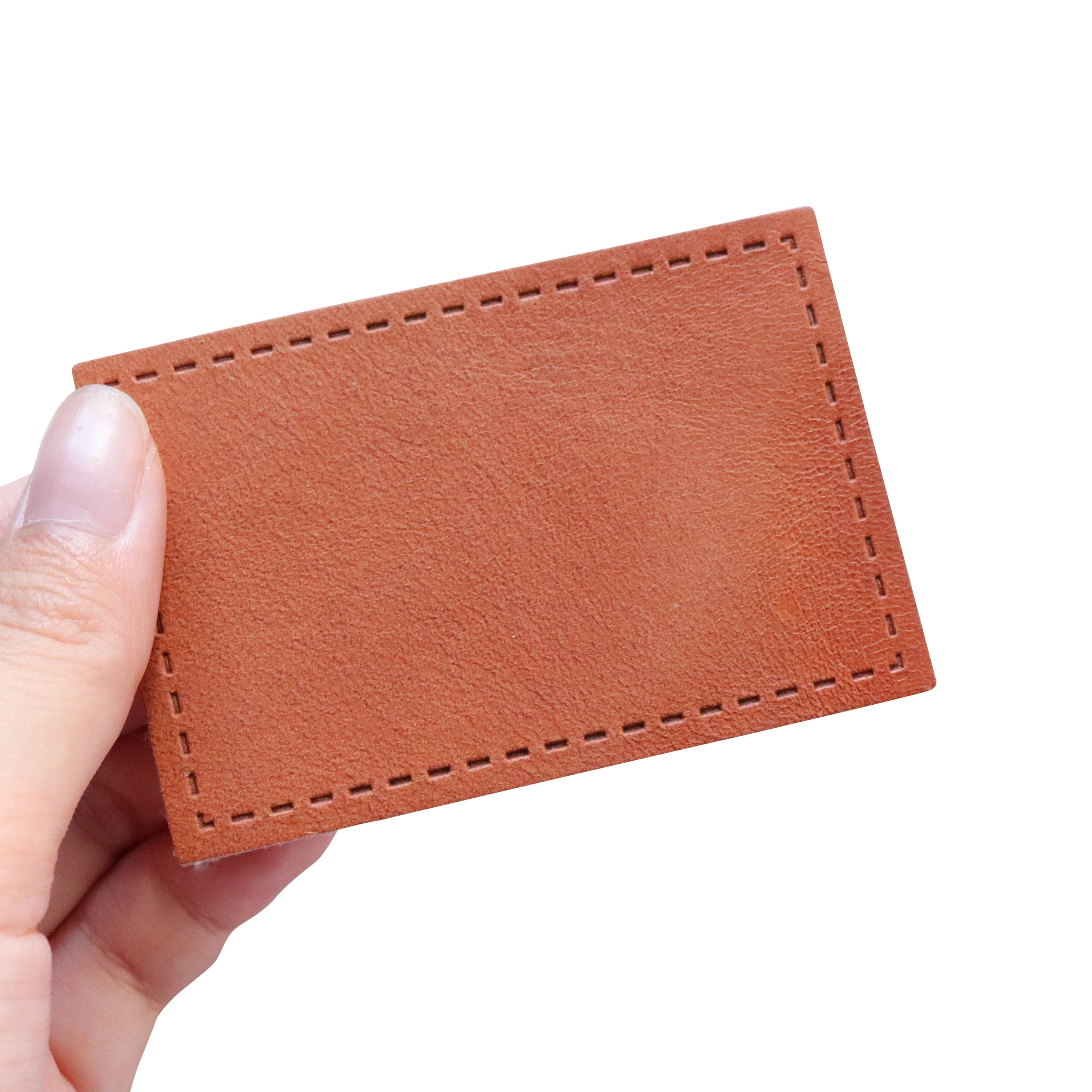 Индивидуальные самоклеющиеся Накладные на заказ железные коже патчи пустые для шляпы джинсы 2x3 размер натуральная кожа этикетка