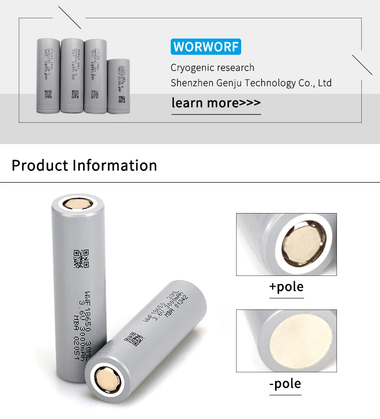Wholesale Rechargeable Lithiumion Battery 18650 3.6v 3000mah Battery