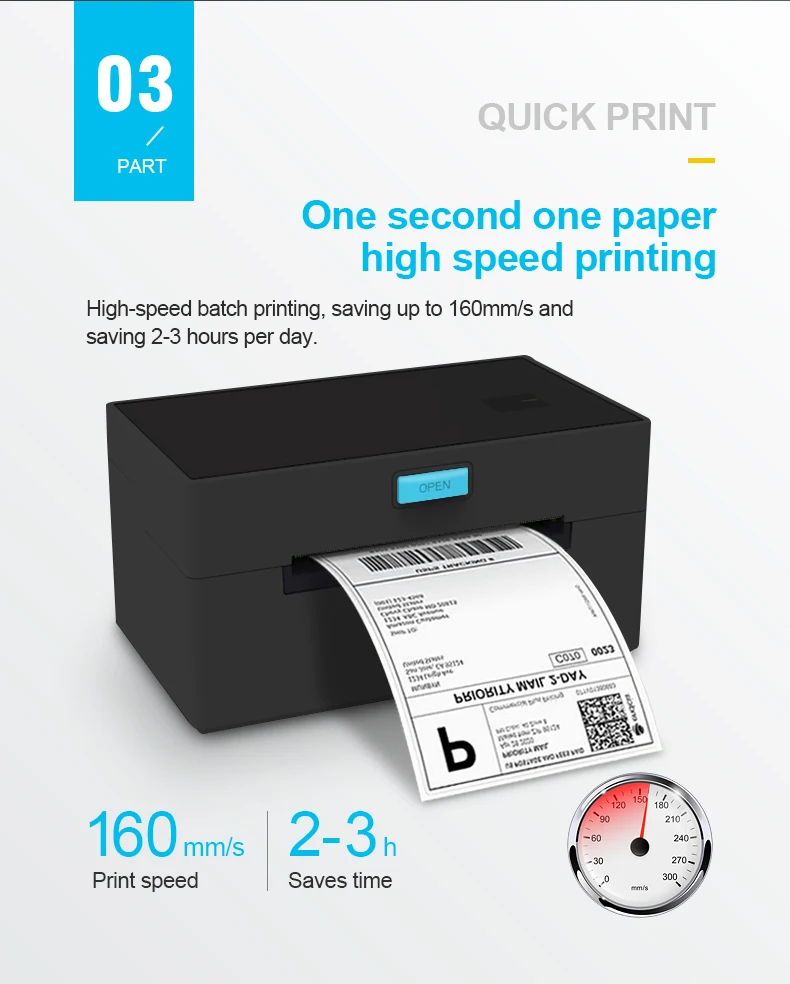 Label Sticker Printer - 4x6 Thermal Shipping Label Printer