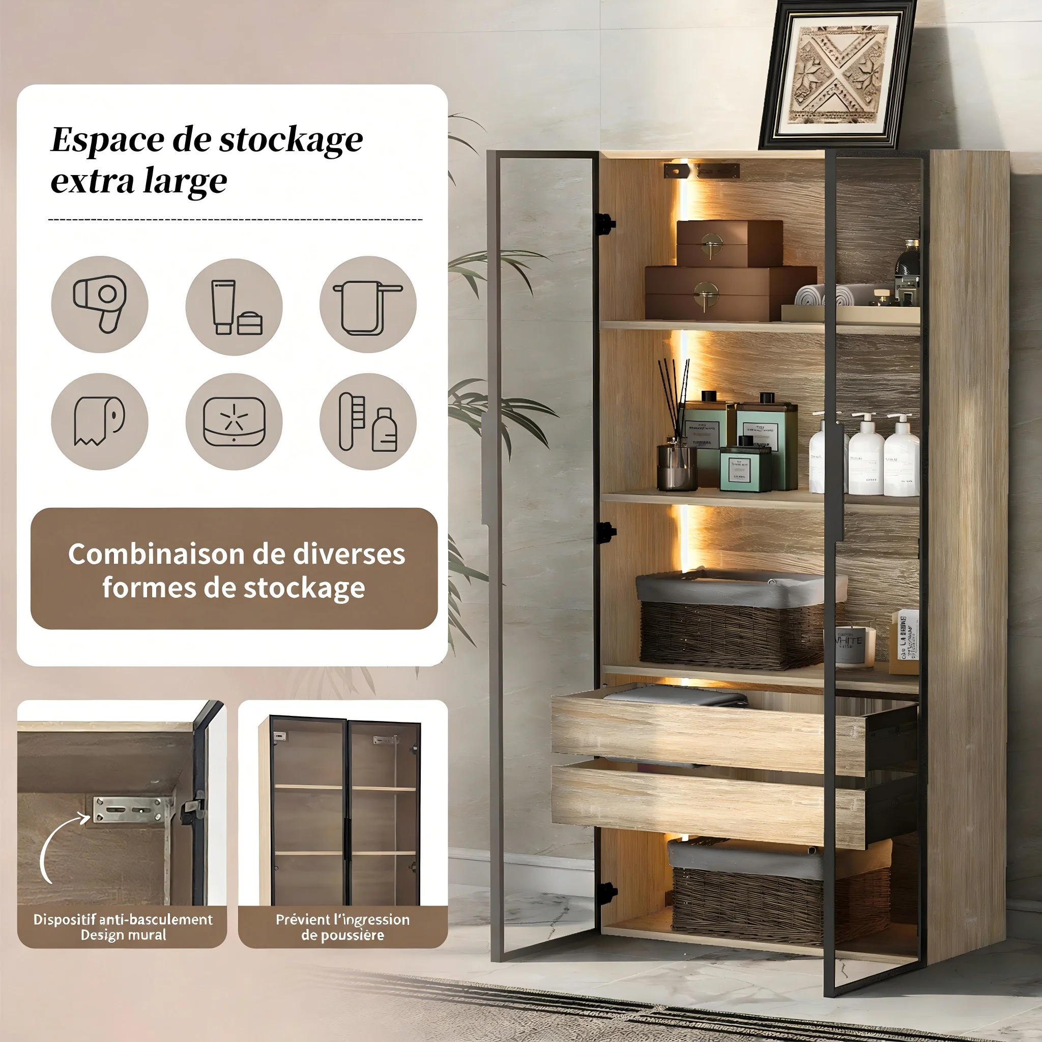 Éclairage LED intégré