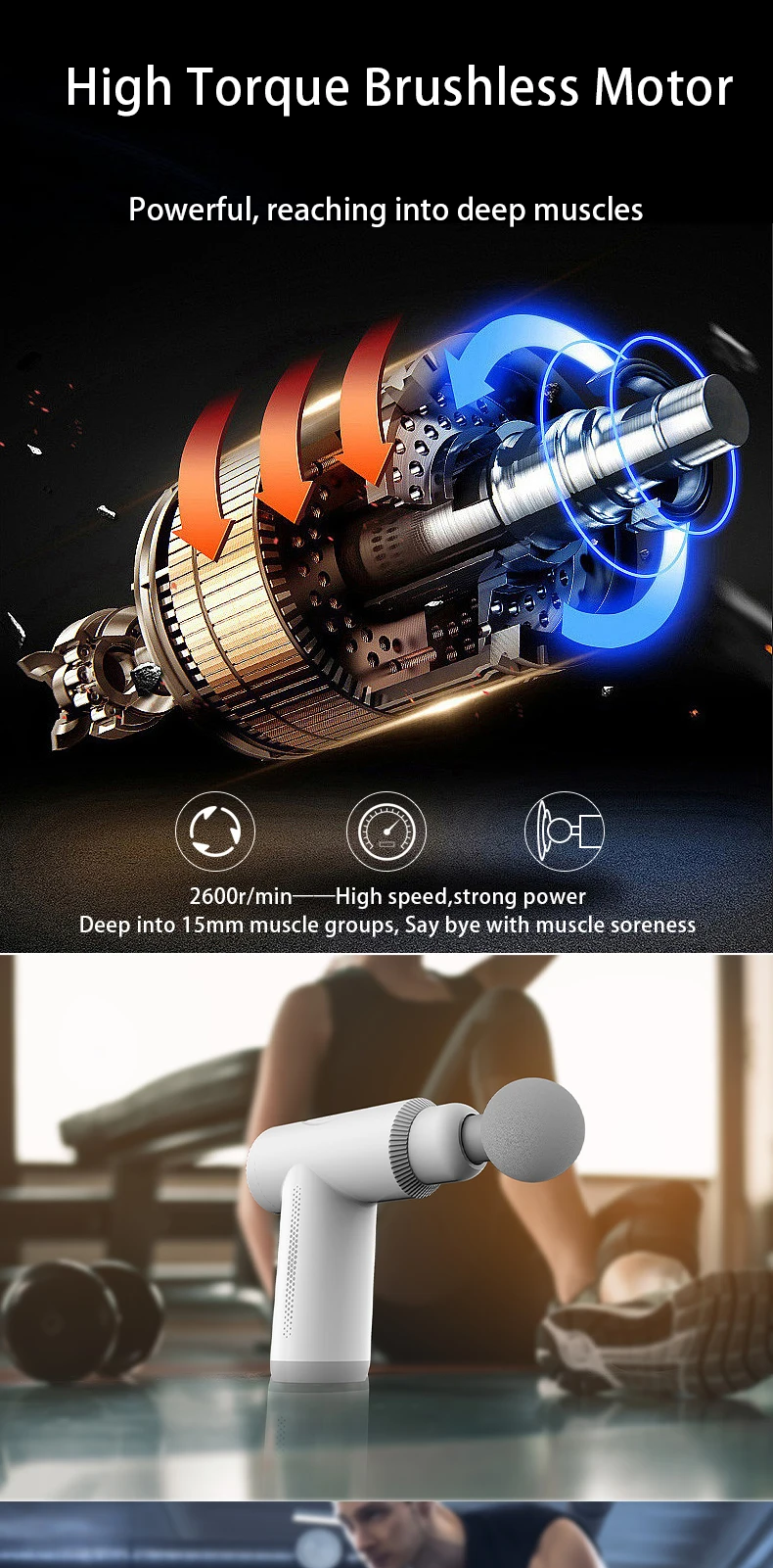 New 2023 Products Mini Handheld Percussion Muscle Massage Gun Portable Fascia Relaxation Gun for Body Deep Massage