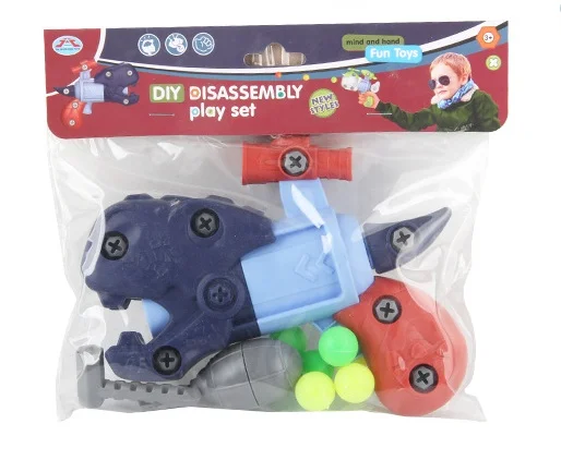 
Детский сборный игровой набор «сделай сам», игрушечный самолет, пистолет «сделай сам», разборный пистолет динозавра 