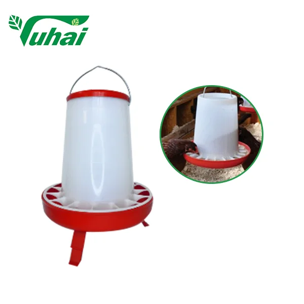 Large Capacity 5kg Chicken Feed Bucket Plastic Poultry Breeding Chicken Goose Feeder Bowl Animal Feeders for Multipurpose Use