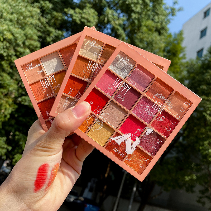 
 Высокопигментная палитра теней для век для макияжа век индивидуальная фирменная палитра теней для век блестящие водостойкие тени для век  