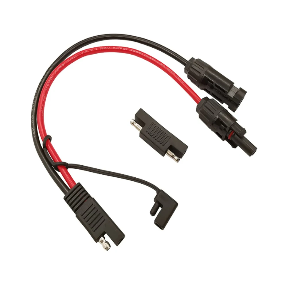 XRDS 10 AWG SAE Auf Solarmodul-Kabel 9 M - Robustes Verzinntes Kupfer, Mit Polaritäts-Umkehradapter Für Solaranlagen & Batterien