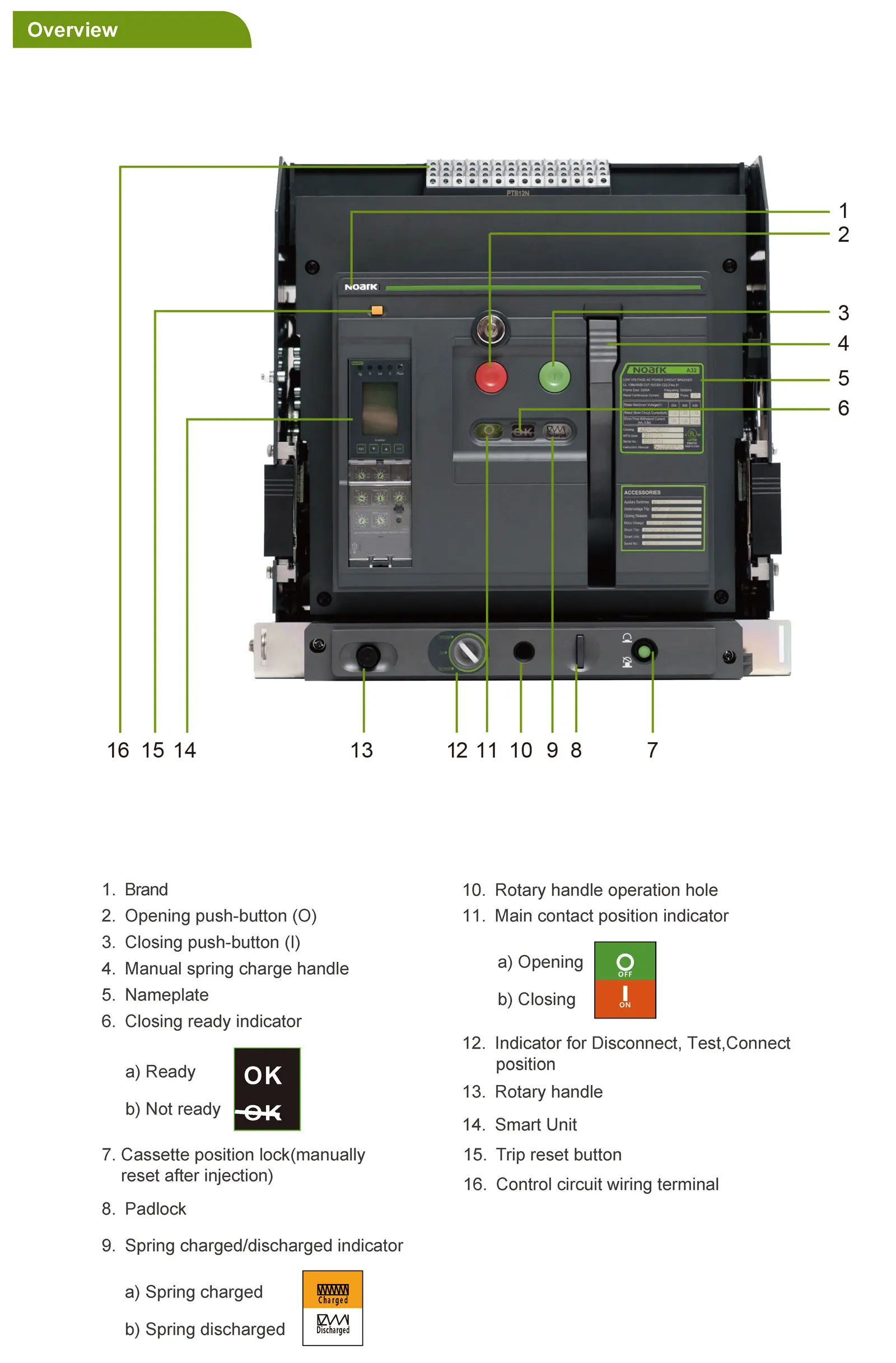 Noark Electric original brand A32 A40 3 Pole 4 Pole 2000 Amp 3200 Amp 4000 Amp 65kA 85kA 100kA ACB UL1066 Circuit Breakers