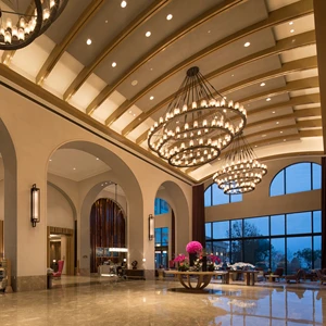 Luxury Custom Design Art for High End Hospitality Spaces Banquet Hall Hotel Chandelier