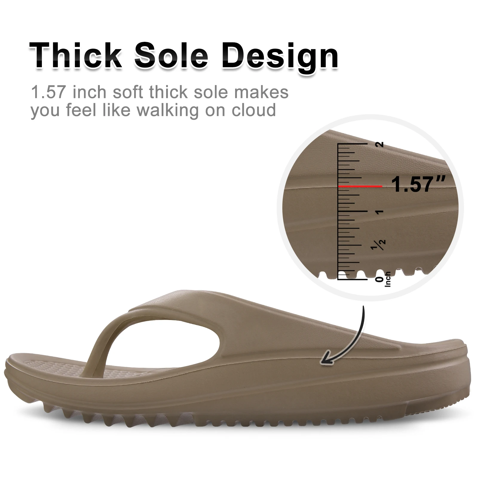 Functional Podiatrists Designed Flip Flops Unisex Orthotic Plantar