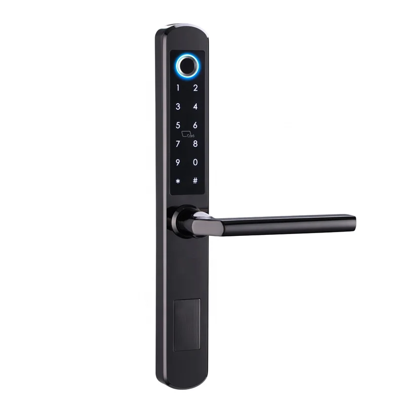 Udohow Narrow Types Sliding Safety App Control Smart Fingerprint Aluminum Door Lock