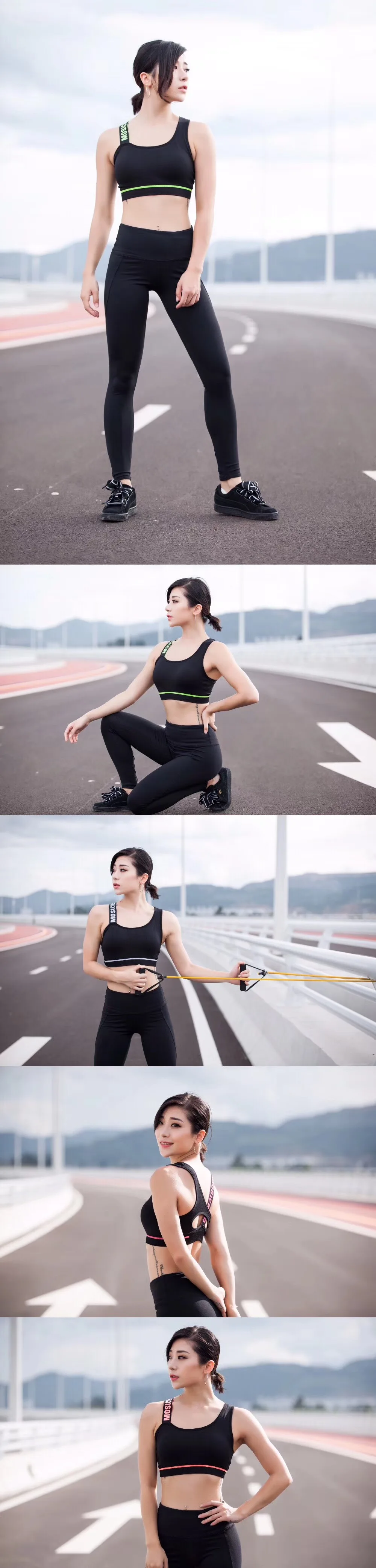 Compression One-shoulder English elastic shock-proof push-up Seamless sports bra beautiful back fitness Reversible Sports Bras factory