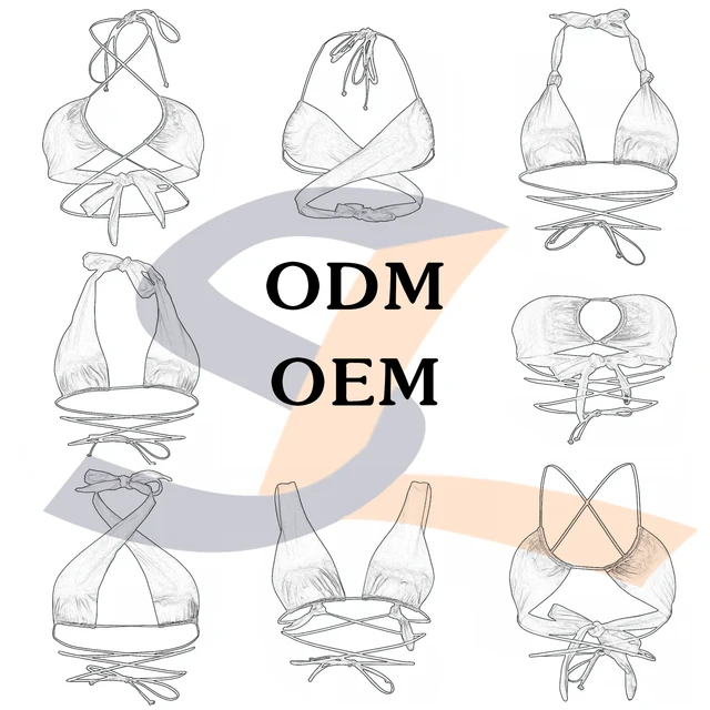Manufacturer OEM/ODM Custom Eco Friendly Fabric Bikini Bathing Suit Ladies Swimsuit Women Swimwear Beachwear