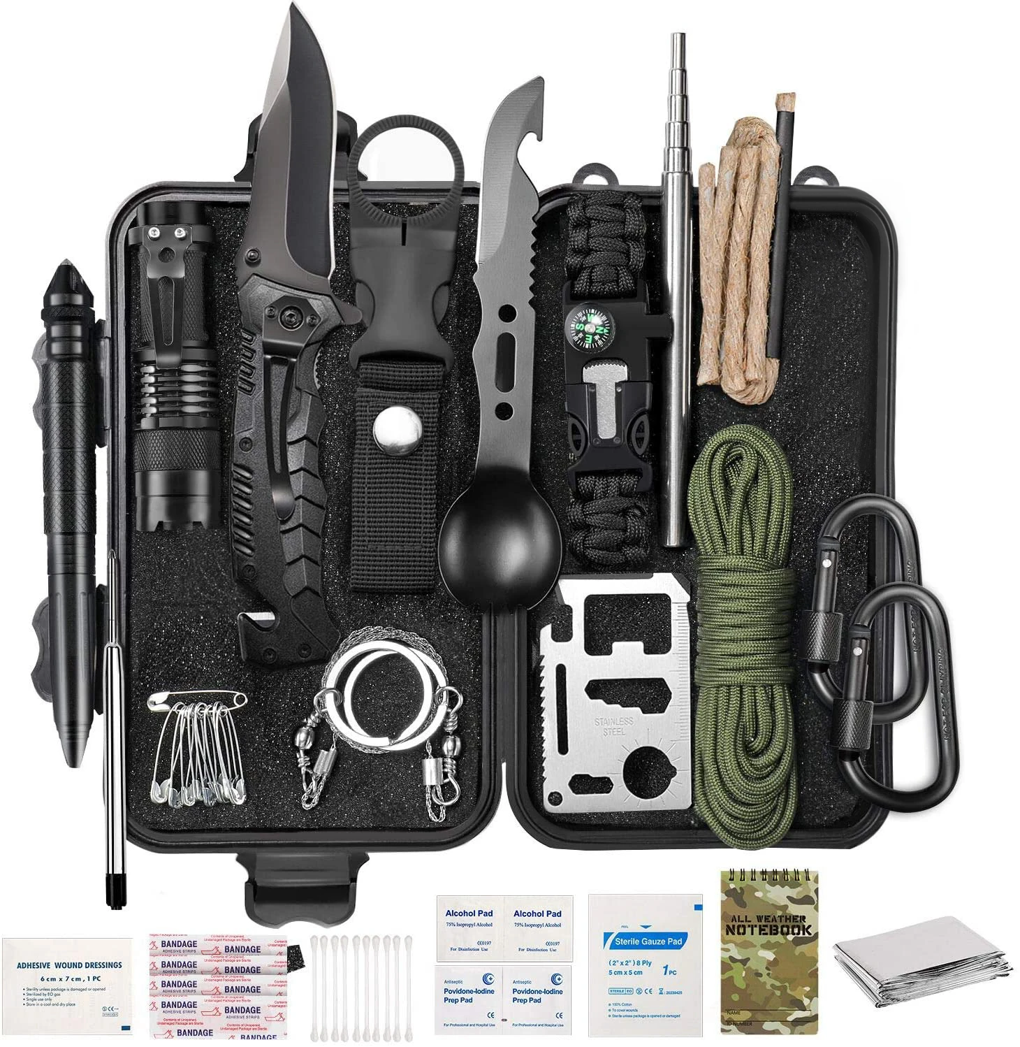 Emergency Edc Survival Tools 69 In 1 Sos Earthquake Aid Equipment ...