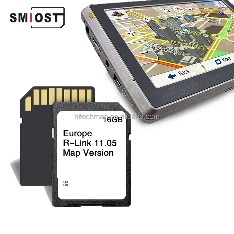SMIOST for Renault CID SD Card Navigation 8 Trafic Scenic 3 Master Car GPS Navigator Card Europe R Link 11.05