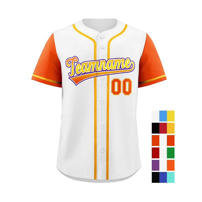 Youth Custom Peronalized Baseball Jersey Plain Short Uniform