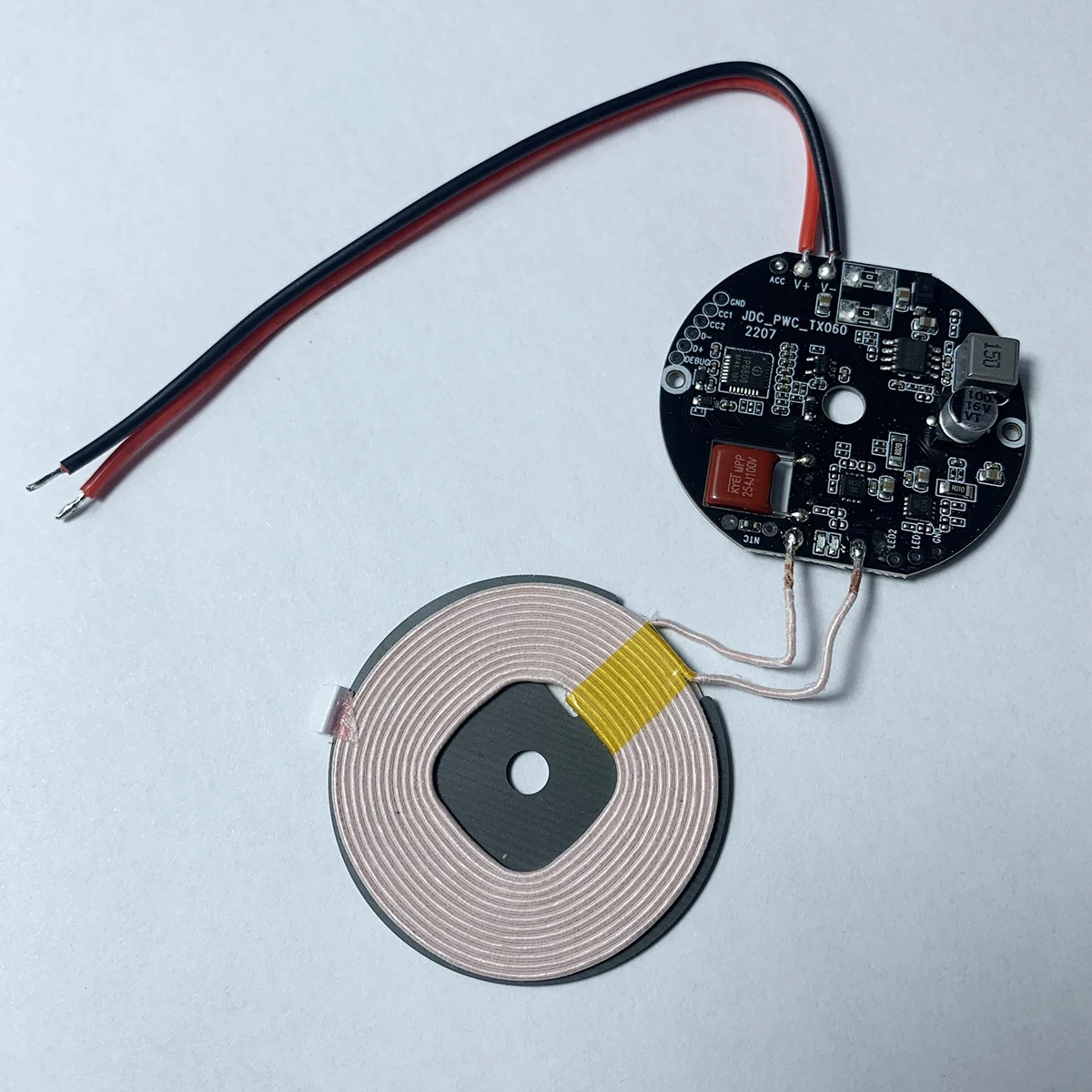 OEM Qi PCB PCBA for Car Wireless Charger Module Car 15W 12V 24v 36v Qi 1 Coils Wireless Charger Transmitter Module