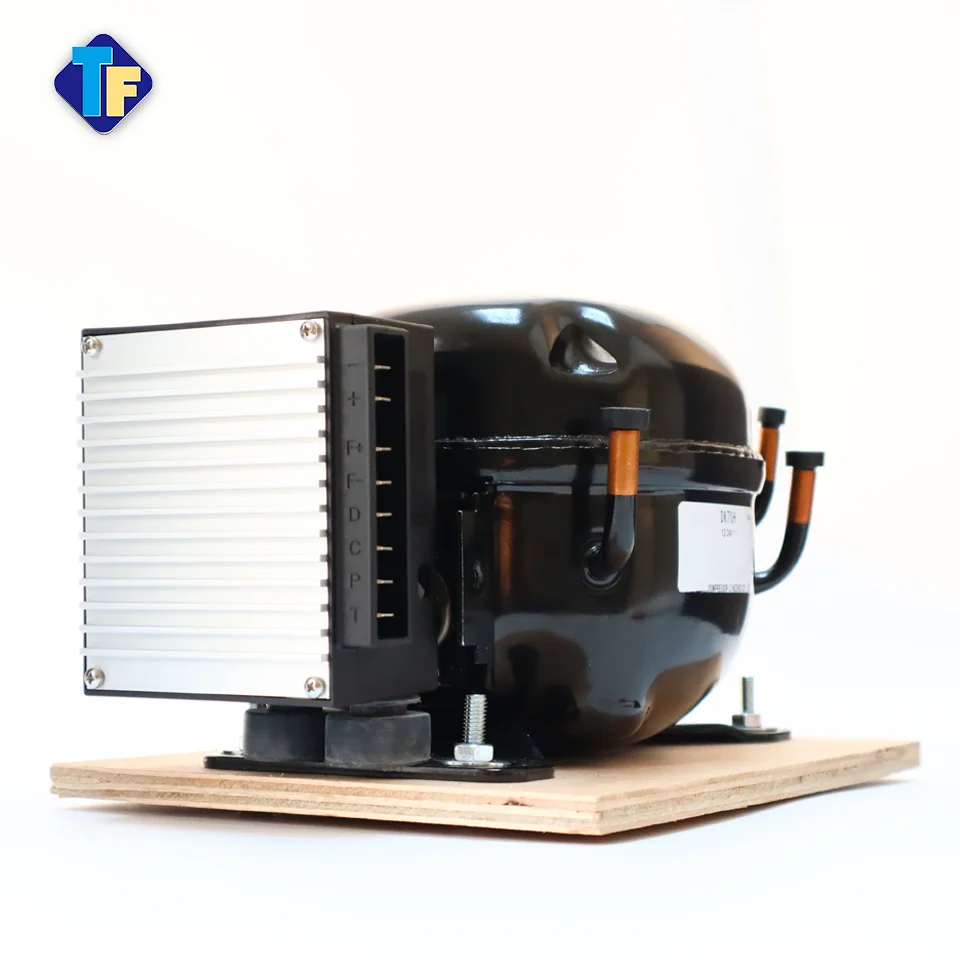 R134a 12 24V DC Compressor With Controller for Mini Fridge Vehicle Refrigeration