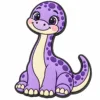 Empreinte de dinosaure de dessin animé