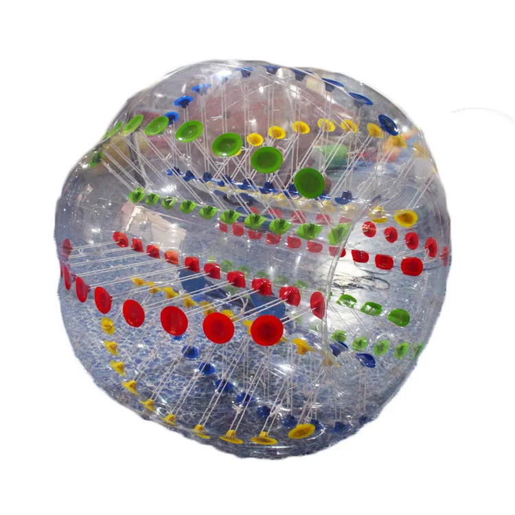 1.0m Diameter PVC colorful dots inflatable zorb bumper ball for kids