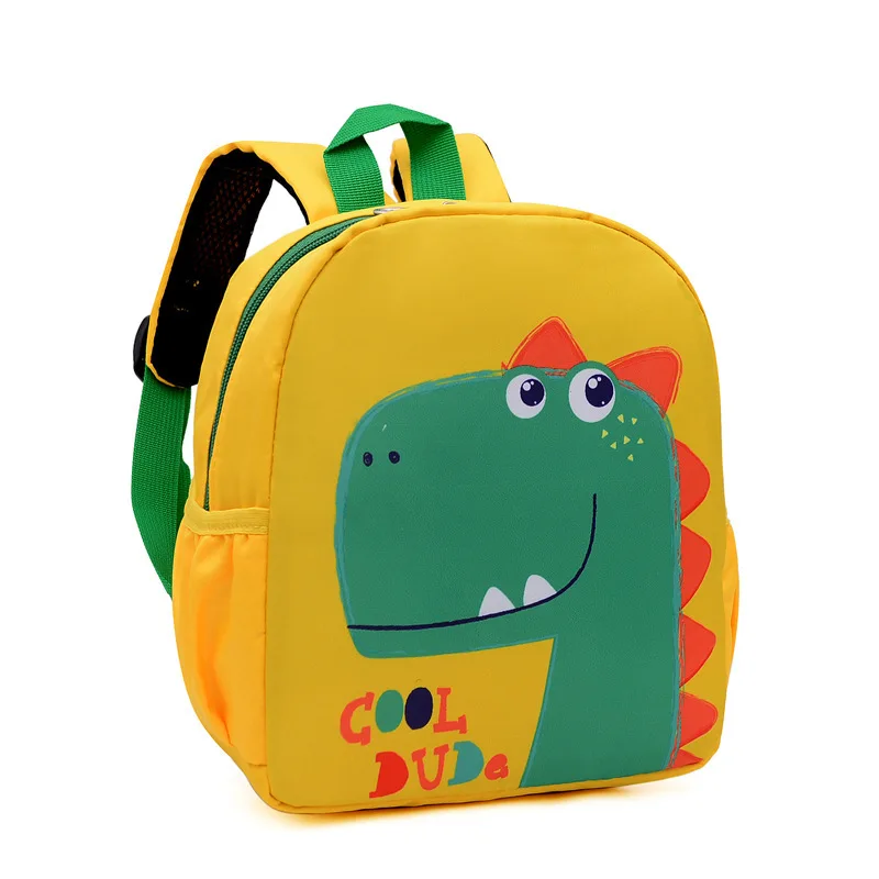 Hot Designers' Cute Blue Cartoon Backpack for Kids Waterproof School Bag Zipper Closure Made Oxford Polyester for Books