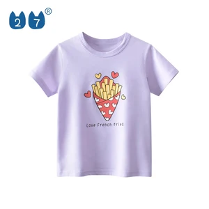 Toddler Baby Cotton T Shirt for Kids Shorts Sleeve Baby Top Design Summer T Shirt for Girls