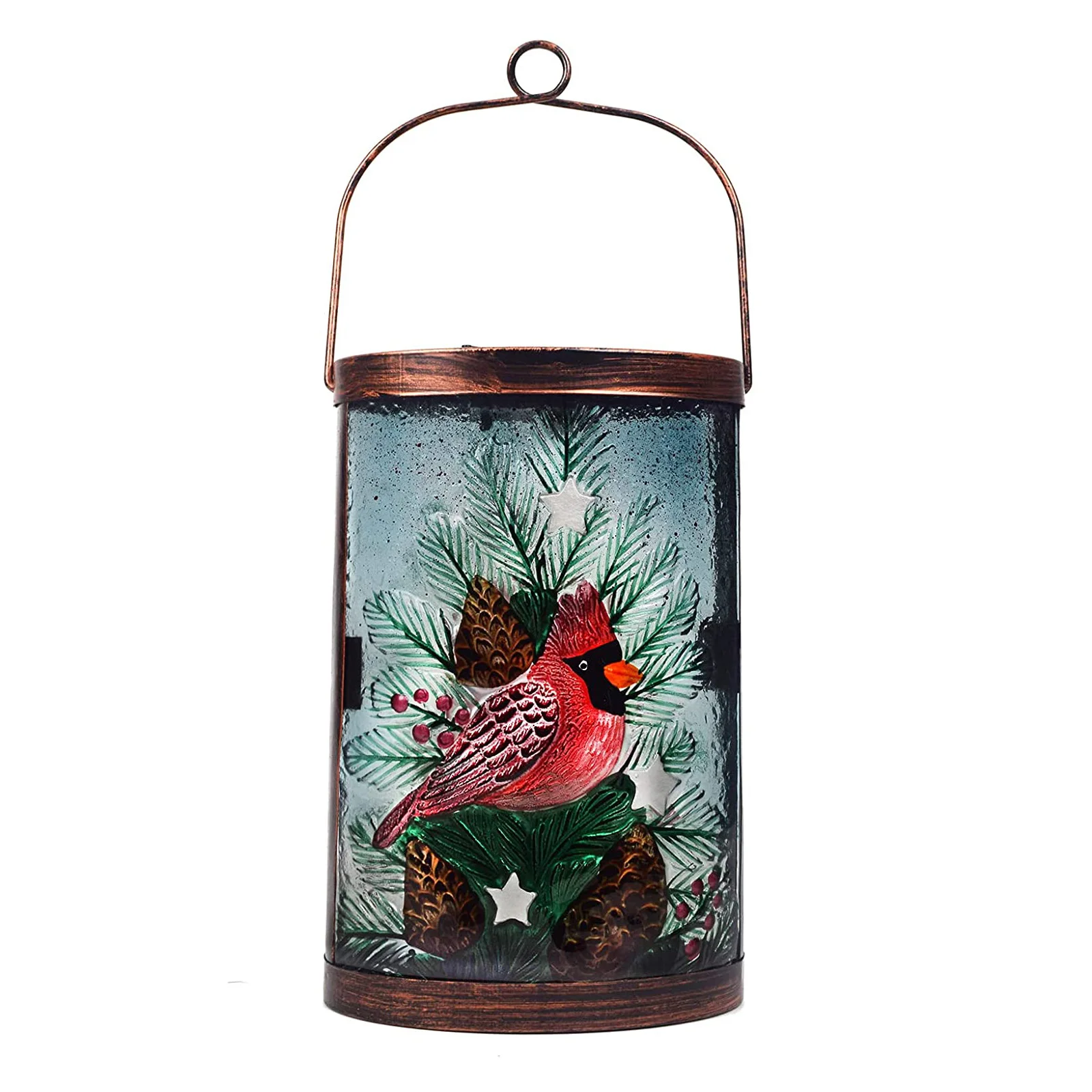 Hanging  Lanterns Cardinal Glass Solar Lamp