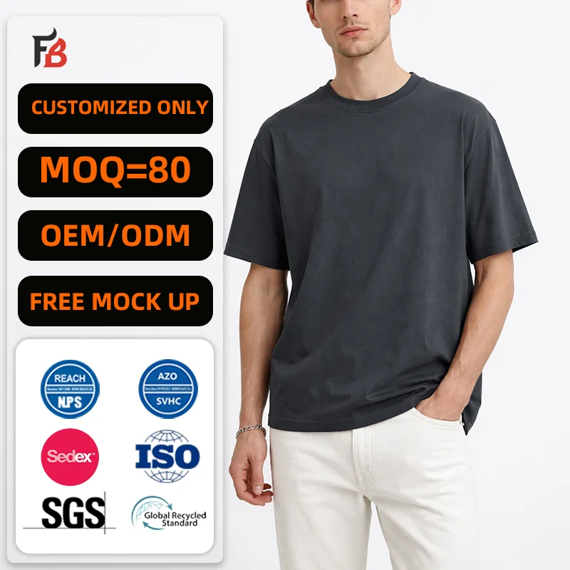 Custom Premium Sublimation Cotton Tshirts Loose Fit Man Blank Tshirts High Quality