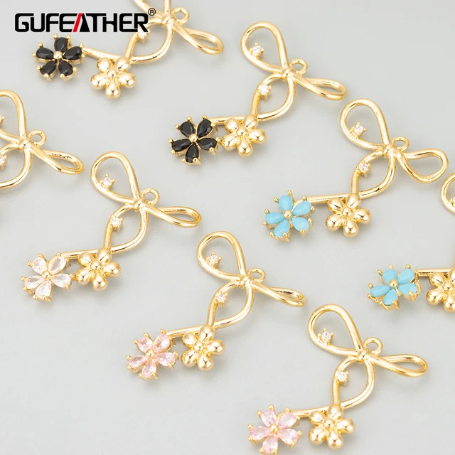 ME88  jewelry accessories,18k gold rhodium plated,copper,zircons,charms,diy pendants,necklace making findings,4pcs/lot