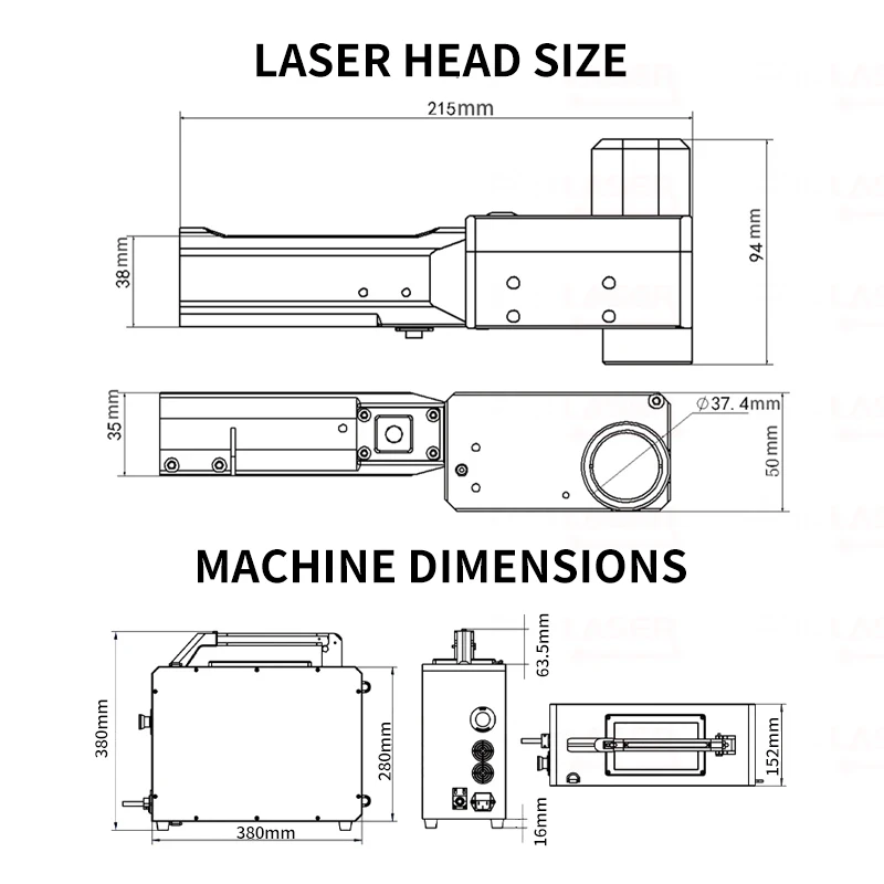 Portable Stainless Steel Rust Removal Machine New Condition Fiber Laser Clean Rust Cleaning Machine