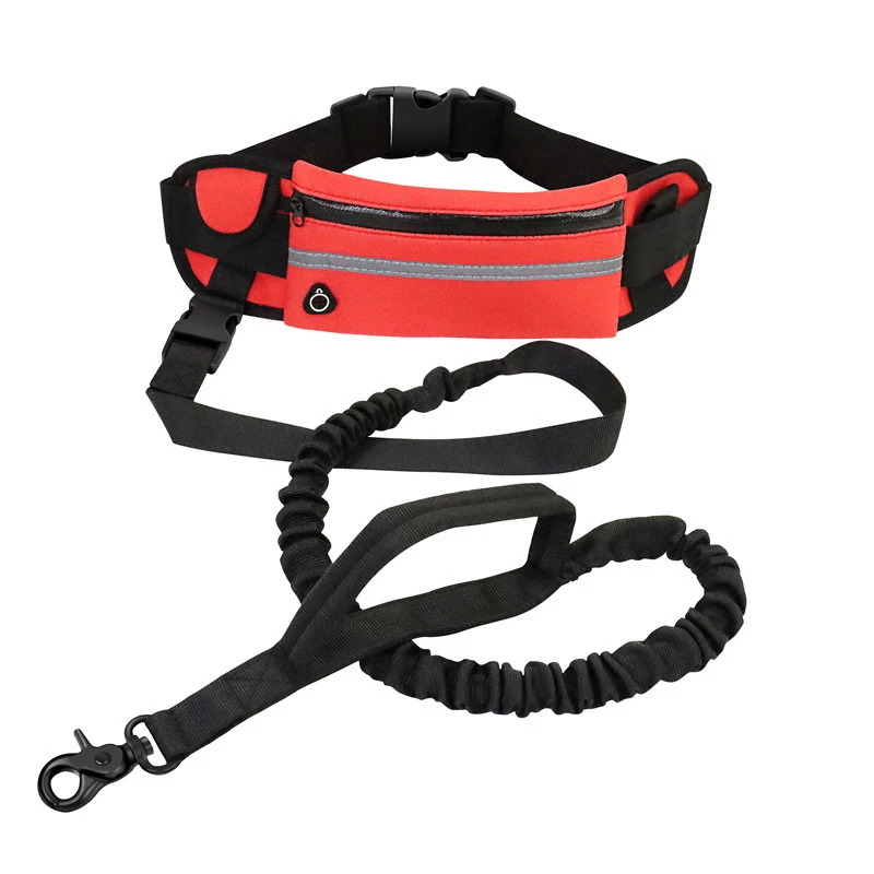 Bungee Running Hands Free Dog Leash Rope Reflective Traction Nylon Rope