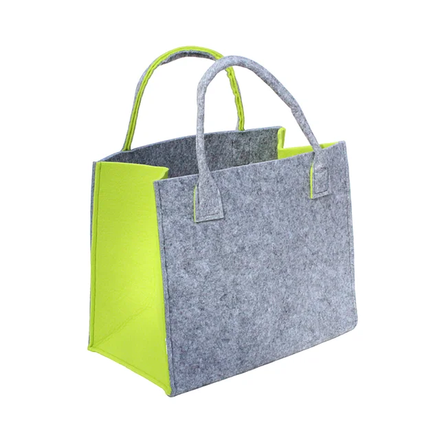 Orginal And New Reusable Grocery Custom Morden Style Felt Laser Cut Tote Bag Customized Color
