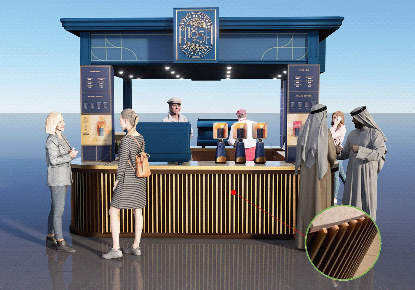 Perfect Retail Sweet Corn Kiosk With Counter Design Corn Stall for Sale