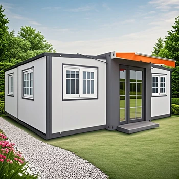 Waterproof Prefabricated Prefab Mobile Tiny Home Ready to Ship 2 3 4 5 Bedroom 20ft 40ft Folding Expandable Container House