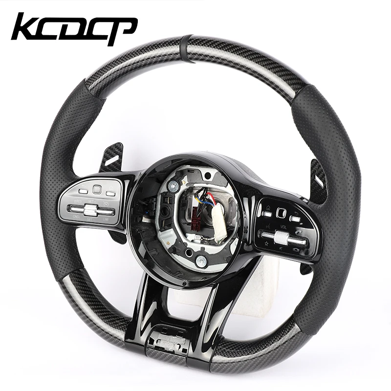 Custom Carbon Fiber Steering Wheel Fit For Ben-z W203 W204 W205 W222 ...