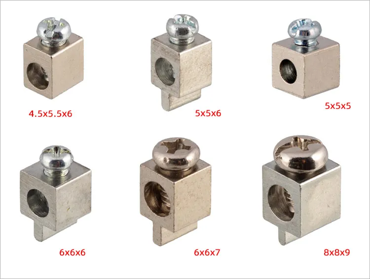 Description Picture 2 of item5x5x5 6x6x7 8x8x9 Column LED Lighting PCB Aluminum Substrate SMD PCB M2.5 Screw Square Copper Terminal Block Connector