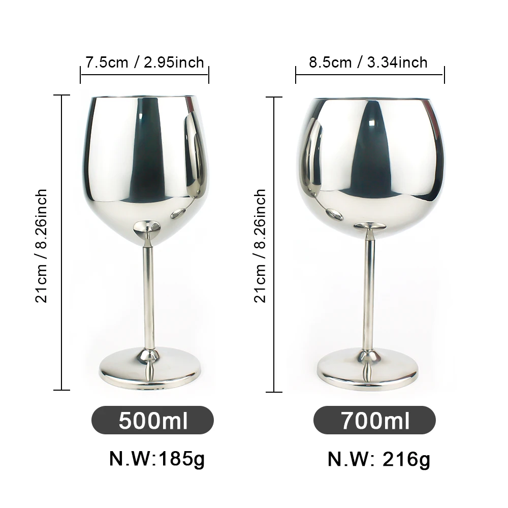 700ml Rose Gold Luxury Champagne Glasses Stainless Steel Large Capacity ...
