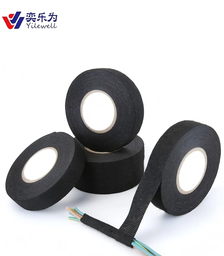 Automotive Masking Flannel Insulation Tape Heat-Resistant PU Adhesive Single-Sided  10m Length PET Application