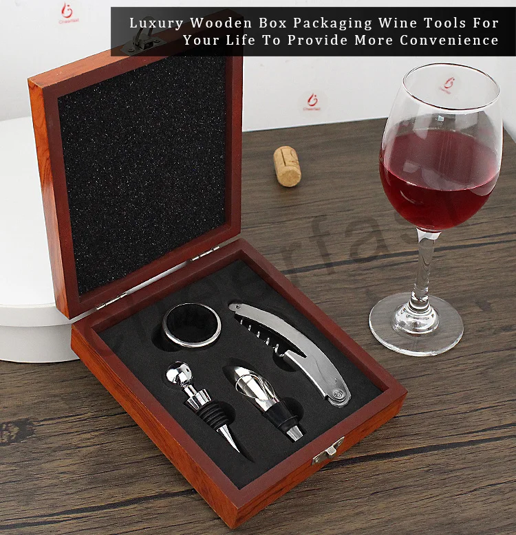New Arrivals Unique Wine Accessories Gift Set Iclude Corkscrew Foil