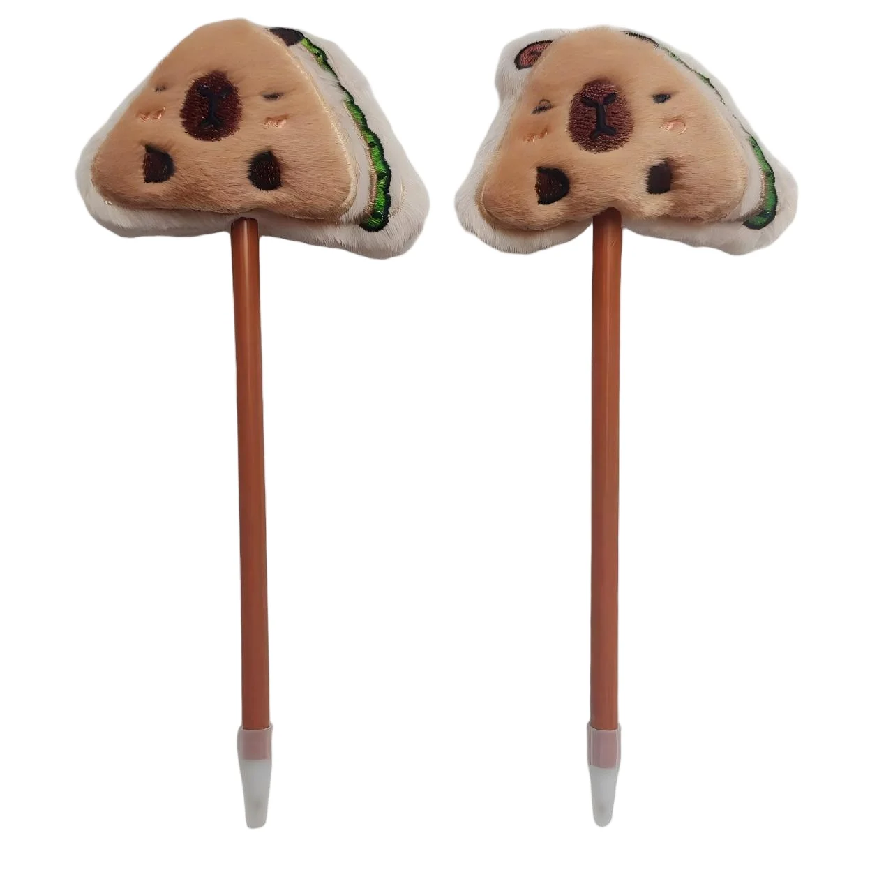 Capybara sandwich plush pen