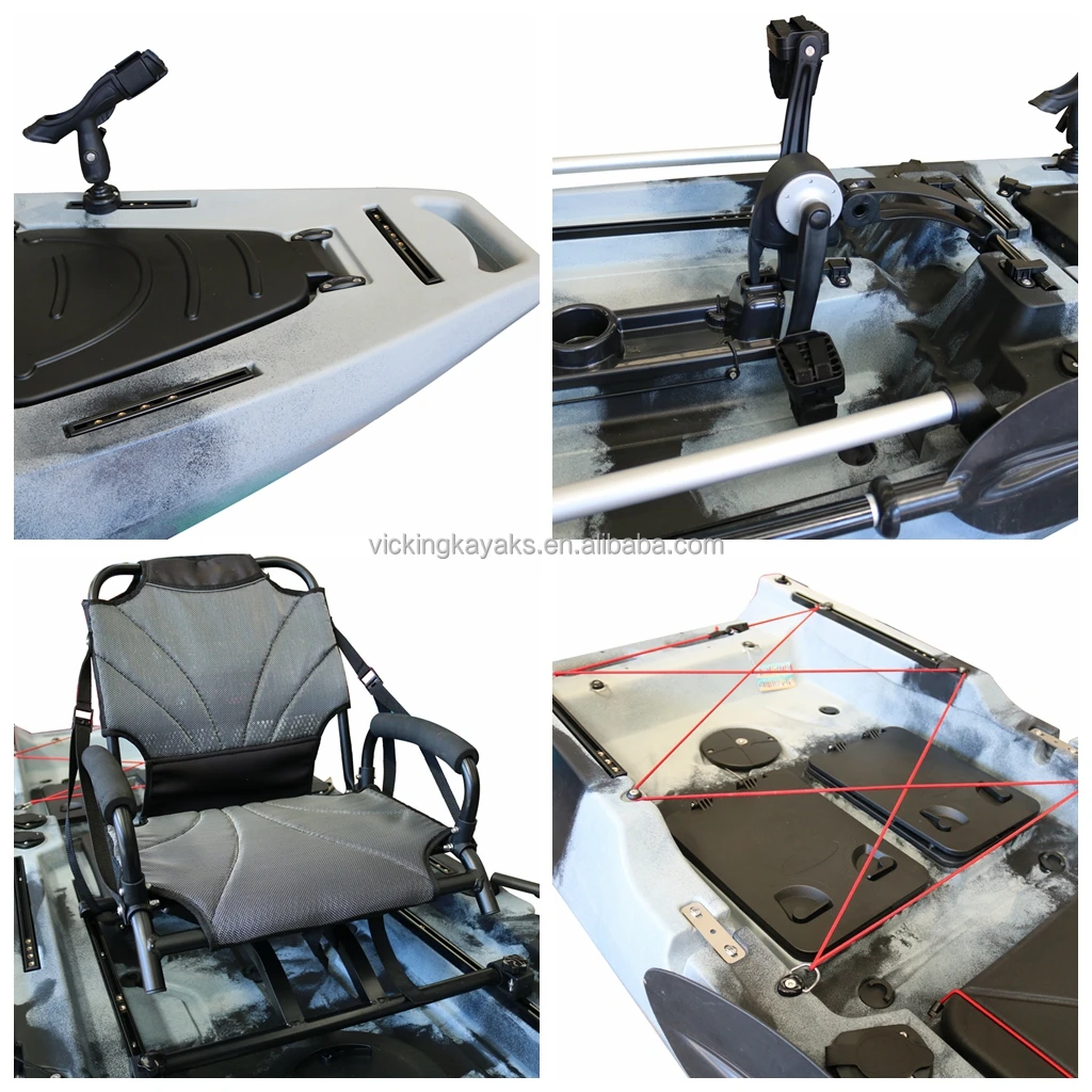 Vicking 12.5ft 1 Person Wholesale Sit On Top Electric Motor Kayak