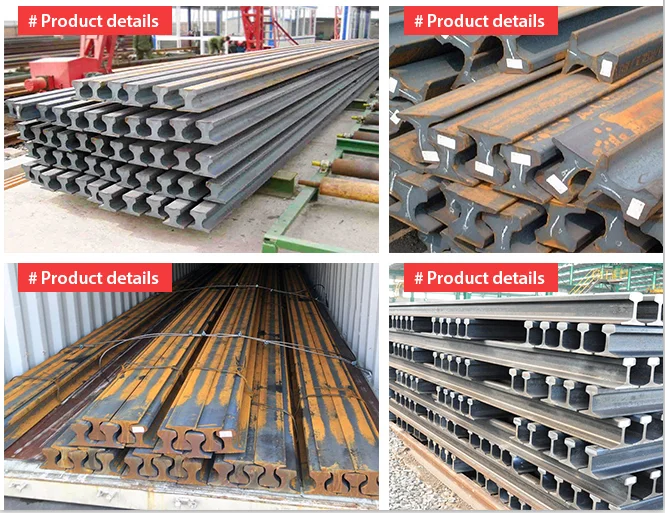 EN13674 Railway Steel Rail 900A 60E1/UIC60 60kg/m Railway Track Material Heavy Railroad Steel Train Rail