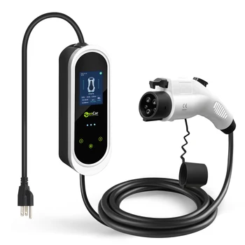 Zencar 16a J1772 Ev Charger Nema 5-15 Model E Pro Level 1 Fast Portable ...