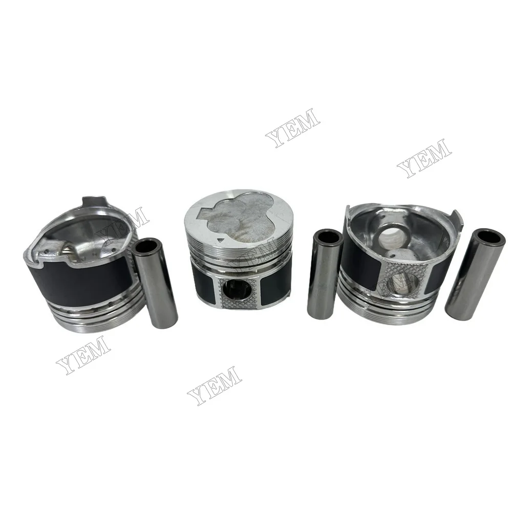 Piston Kit Compatible for Mitsubishi L3Cs Heavy Equipment Engine Parts 2