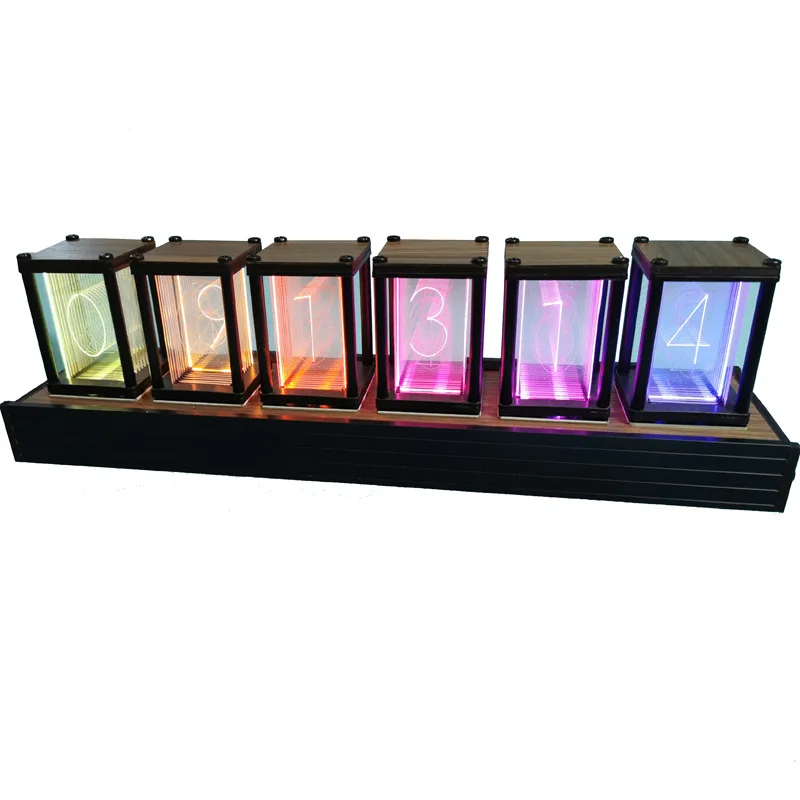 Hot Quasi Flow IPS Color Screen Desk & Table DIY Display Rgb Glow Timer Alarm Nixie Tube Digital Clock