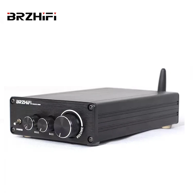 BRZHIFI DAC TPA3255 BT5.0 HIFI 300W+300W LDAC APTX Stereo Lyd Class D 2.0 Kanal Digital Forstærker