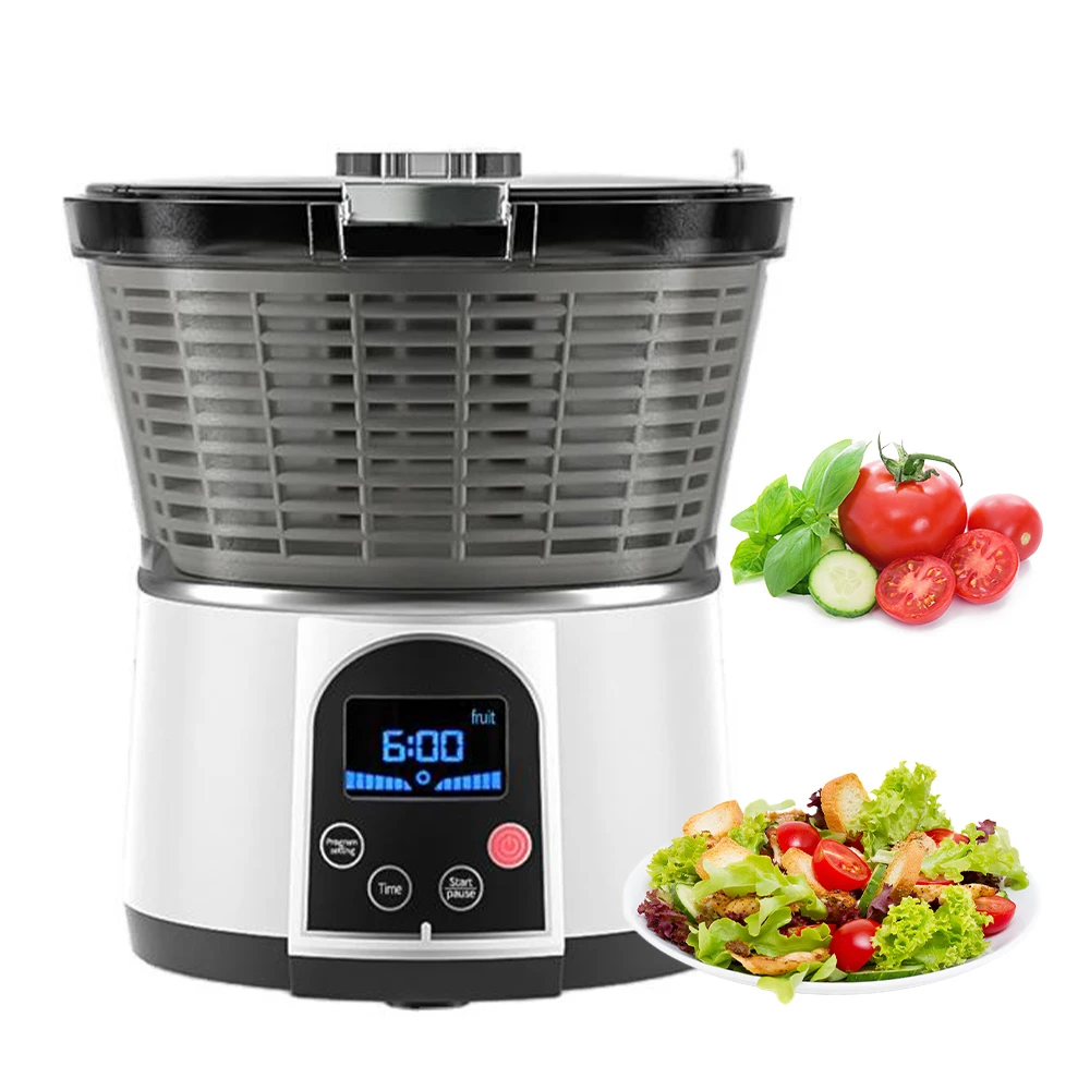 Моечная машина для фруктов и овощей 220V вращающаяся Чистящая устройство дезинфекции озоном бытовой вакуумный