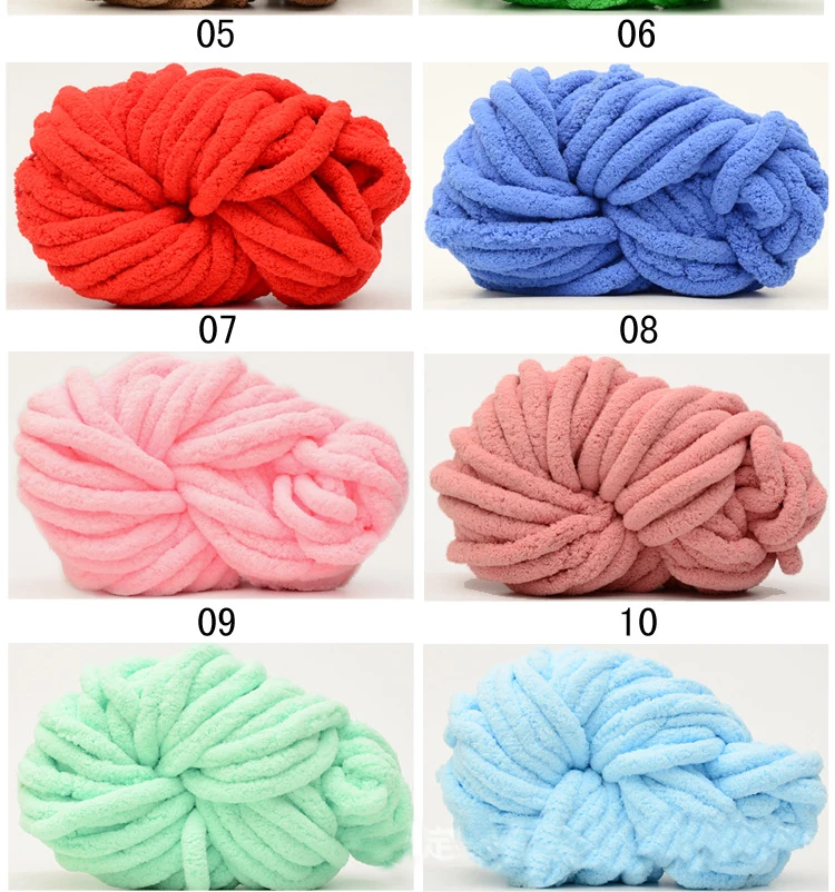 Wholesale Vegan 2cm Super Soft Jumbo Thick Hand Knitting 100 Polyester