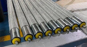 Hongrui Finishing Machinery Custom Hard Anodized Conveyor Aluminium Guide Roller Alloy Guide Roller supplier
